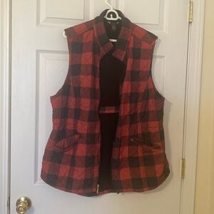 Buffalo plaid vest
